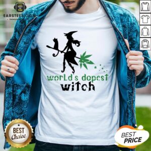 Pretty Weed Worlds Dopest Witch Shirt