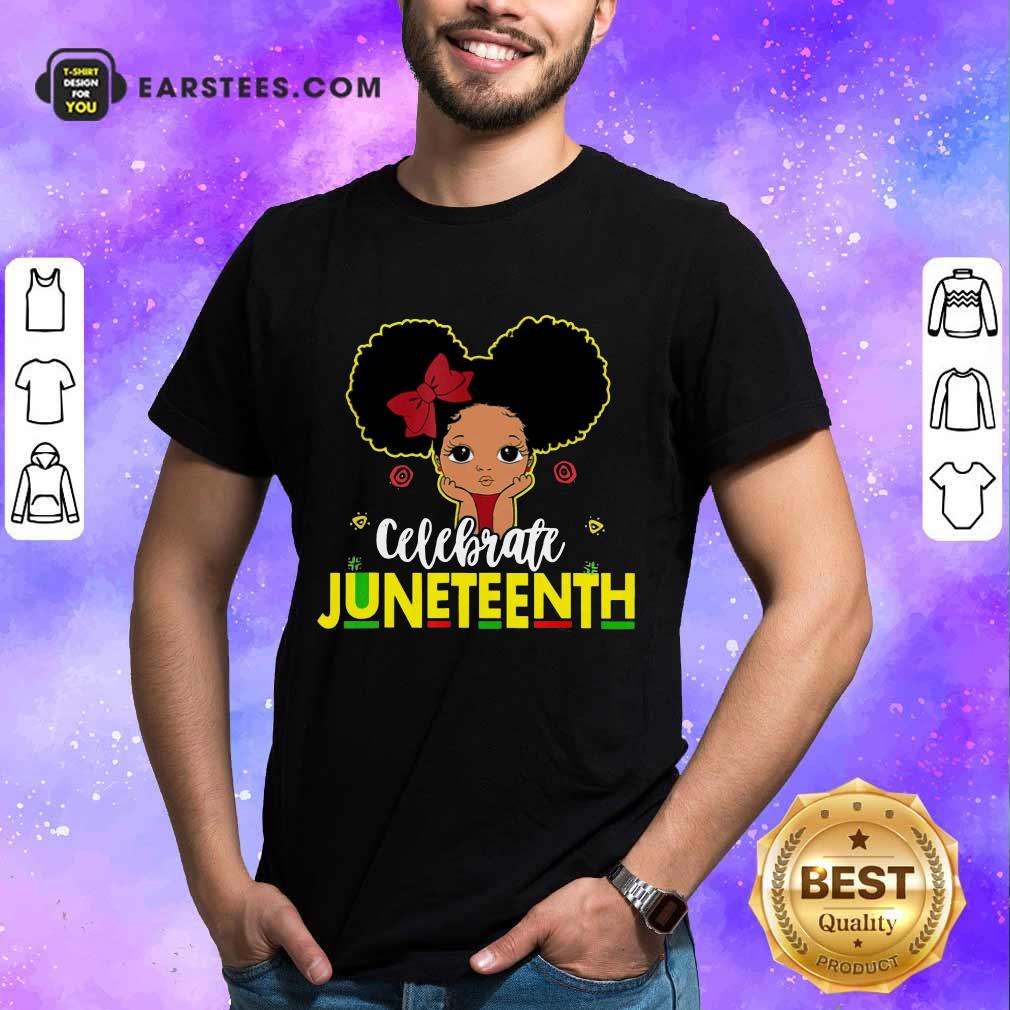 Top Black Girl Kids Juneteenth Shirt