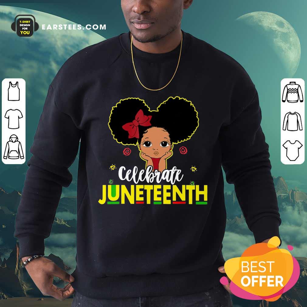 Top Black Girl Kids Juneteenth Shirt - Image 3