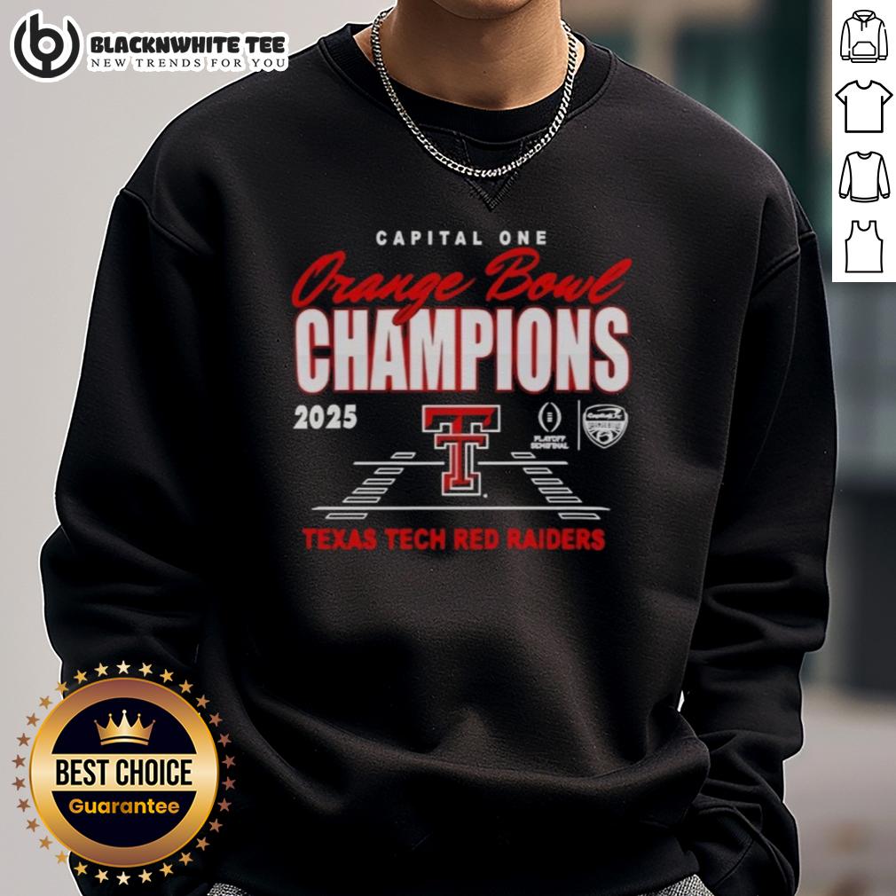 Awesome Texas Tech Red Raiders 2026 Orange Bowl Champions Classic T-Shirt - Image 5