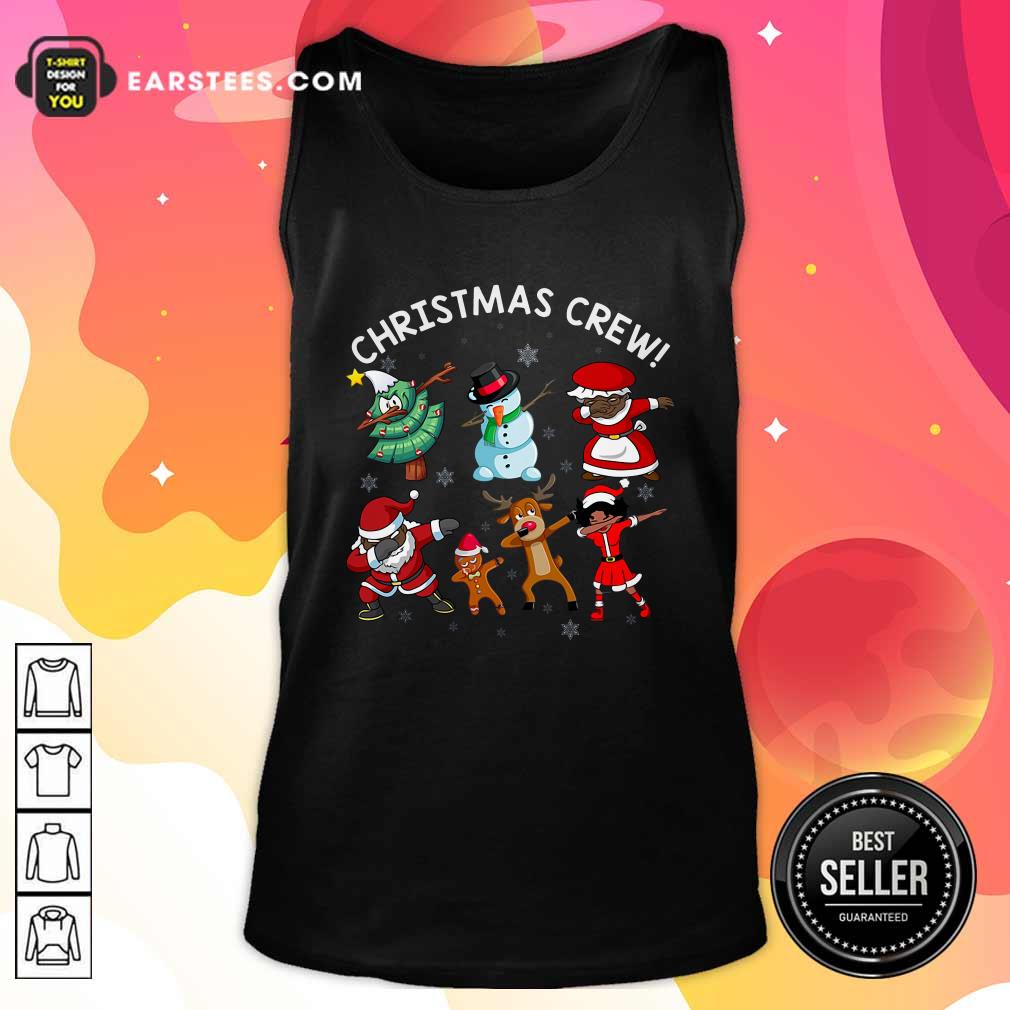 Nice Santa Claus And Friends Dab Dance Dabbing Christmas Crew Shirt - Image 4