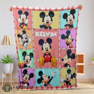 Good Mickey Mouse Collage Blanket Fleece Customized Blanket
