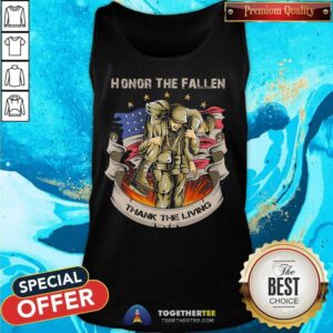 Alternative view of Honor The Fallen Thank The Living Shirt