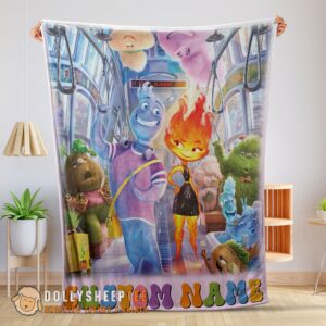 Perfect Elemental Characters Ember Lumen Wade With Friends Blanket Fleece Customized Blanket