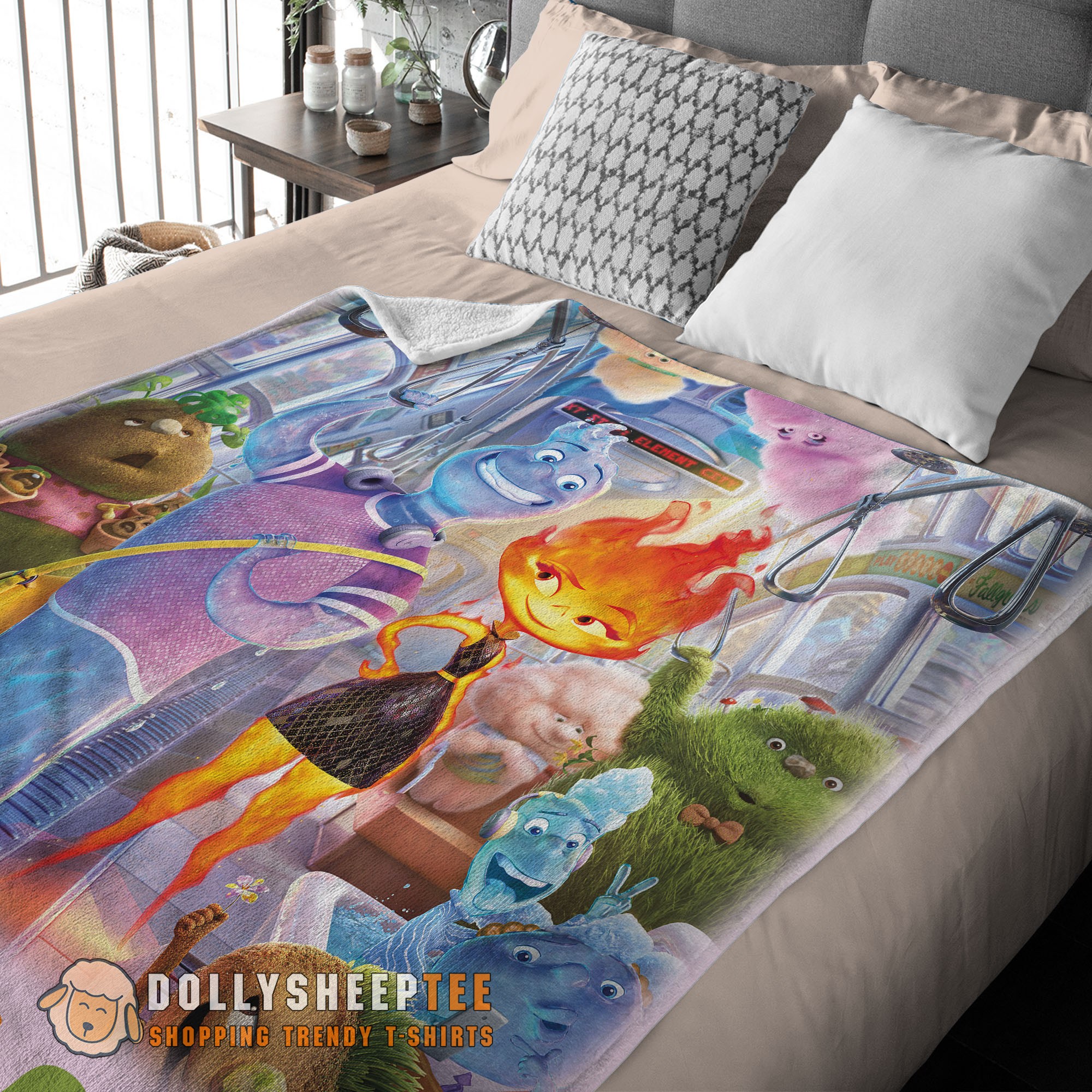 Perfect Elemental Characters Ember Lumen Wade With Friends Blanket Fleece Customized Blanket - Image 2