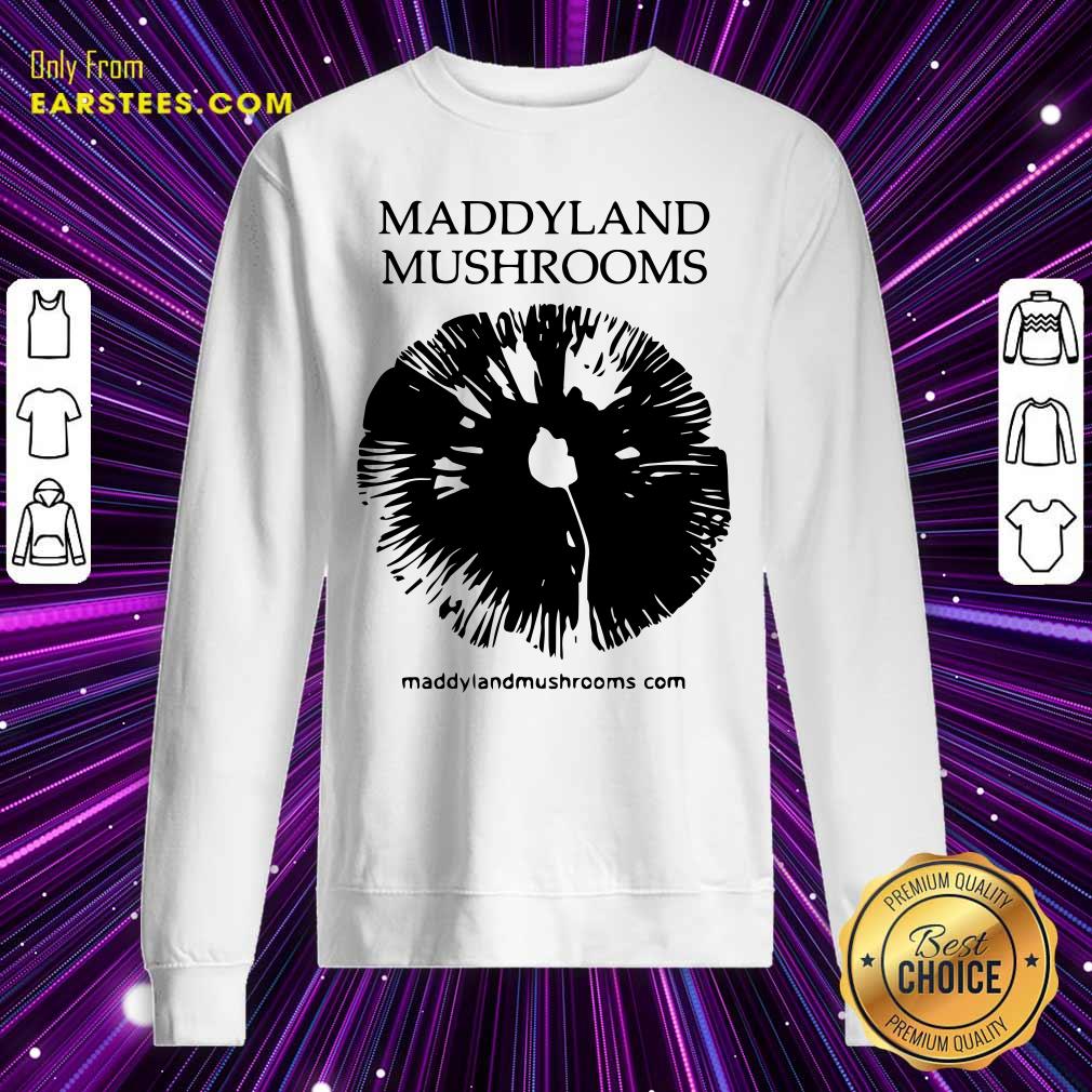 Premium Maddyland Mushrooms With Black Image Shirt - Image 5