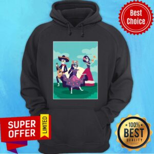 Alternative view of Skeletons Party Dia De Muertos Mexican Holiday Shirt
