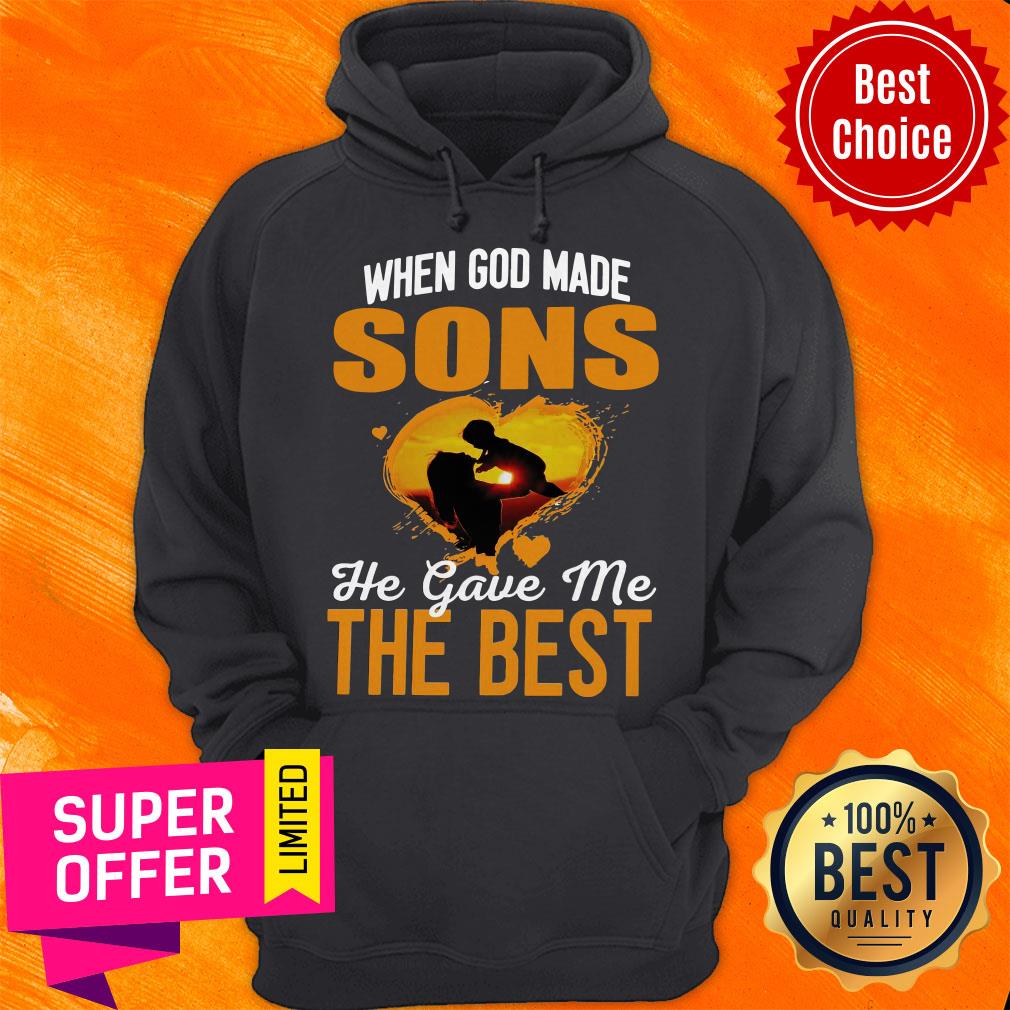 Top When God Made Sons He Gave Me The Best Being A Mom Shirt - Image 3