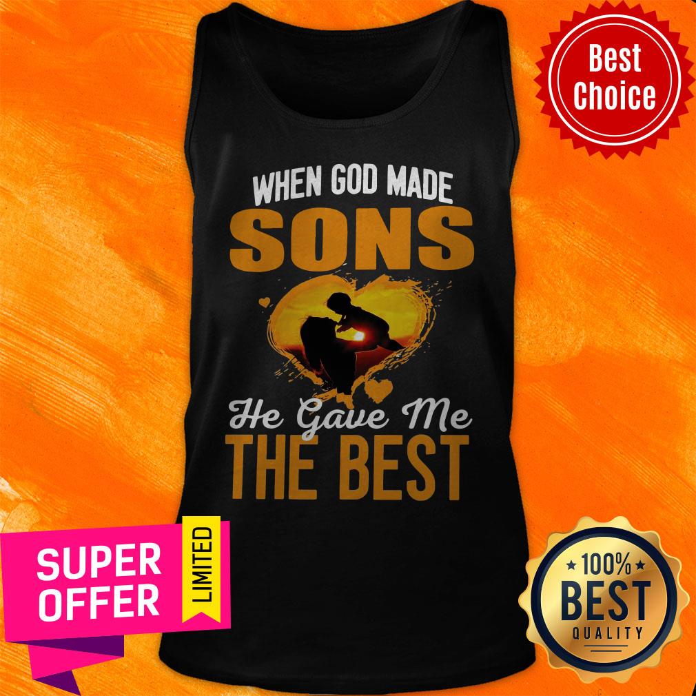 Top When God Made Sons He Gave Me The Best Being A Mom Shirt - Image 5
