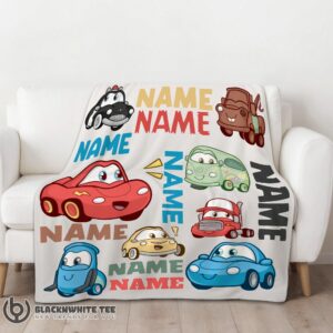 Alternative view of Awesome Good Pixar Cartoon Cars Cute Character Blanket Fleece Customized Blanket