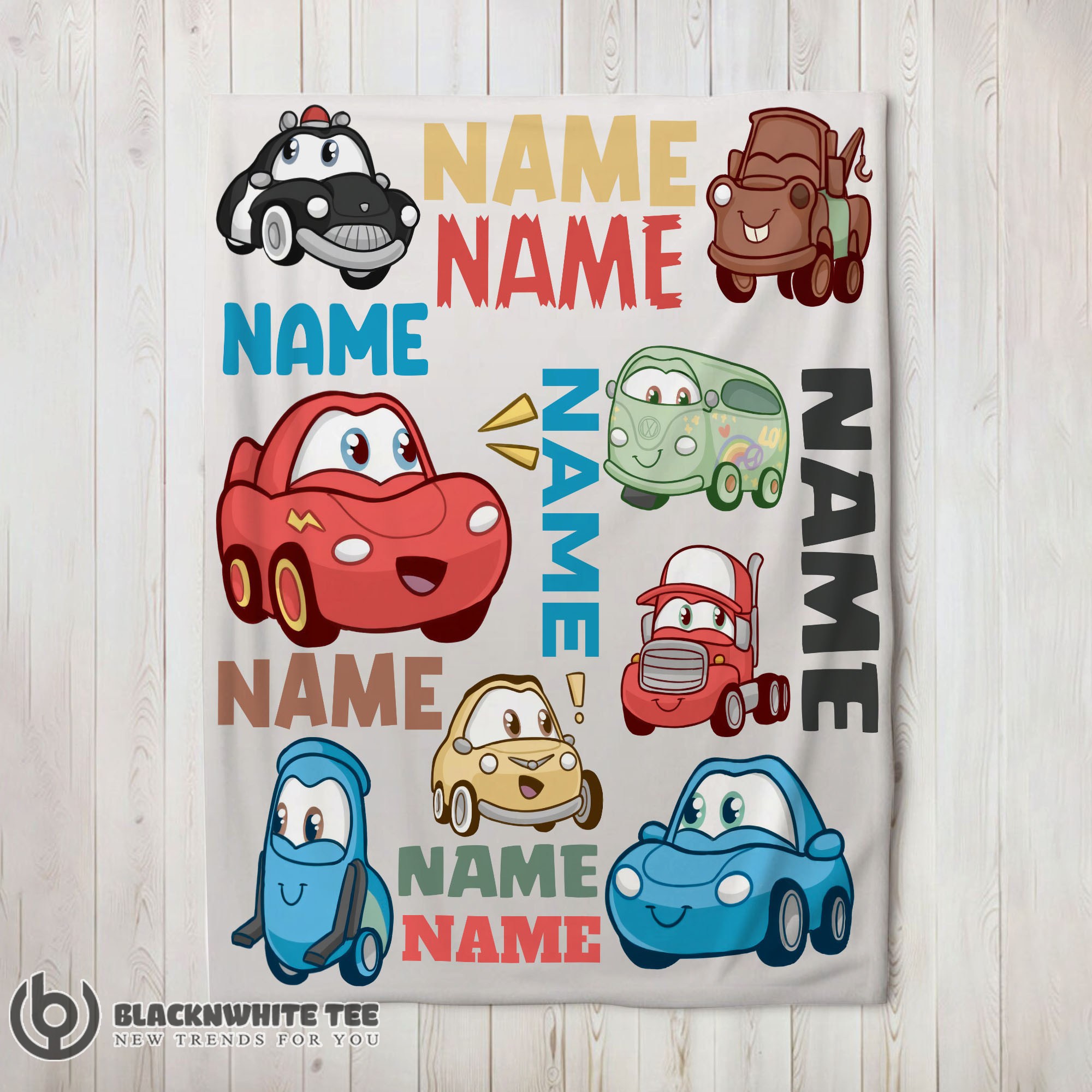 Awesome Good Pixar Cartoon Cars Cute Character Blanket Fleece Customized Blanket