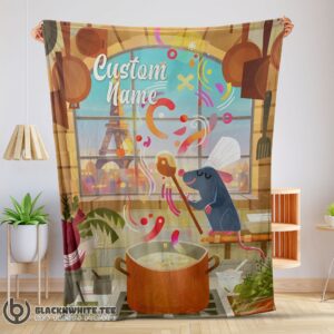 Awesome Good Pixar Ratatouille Warm & Soft Remy Chief Blanket Fleece Customized Blanket