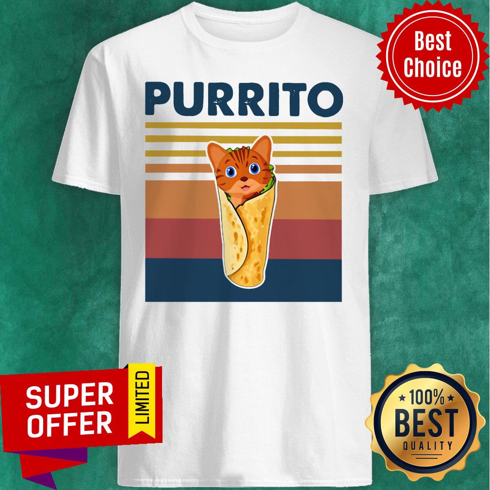 Premium Cat Purrito Vintage Shirt