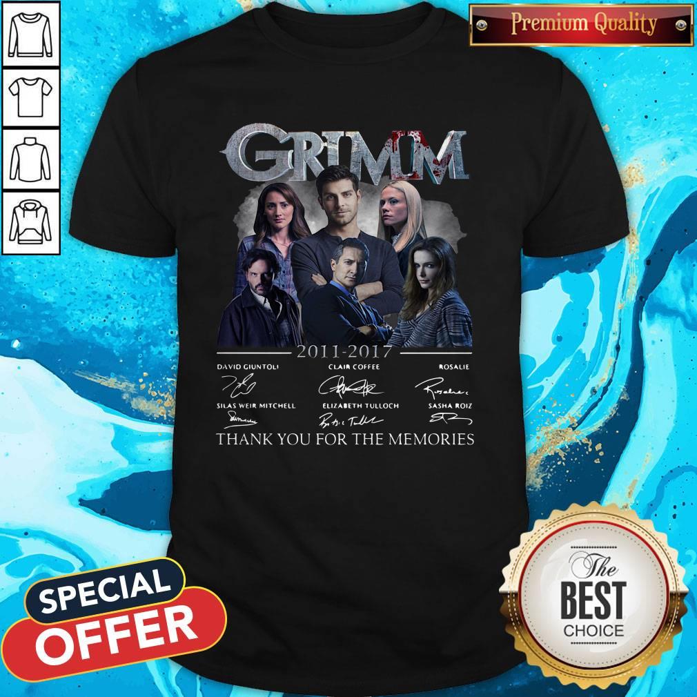 Original Grim 2011 2017 Thank You For The Memories Signatures Shirt