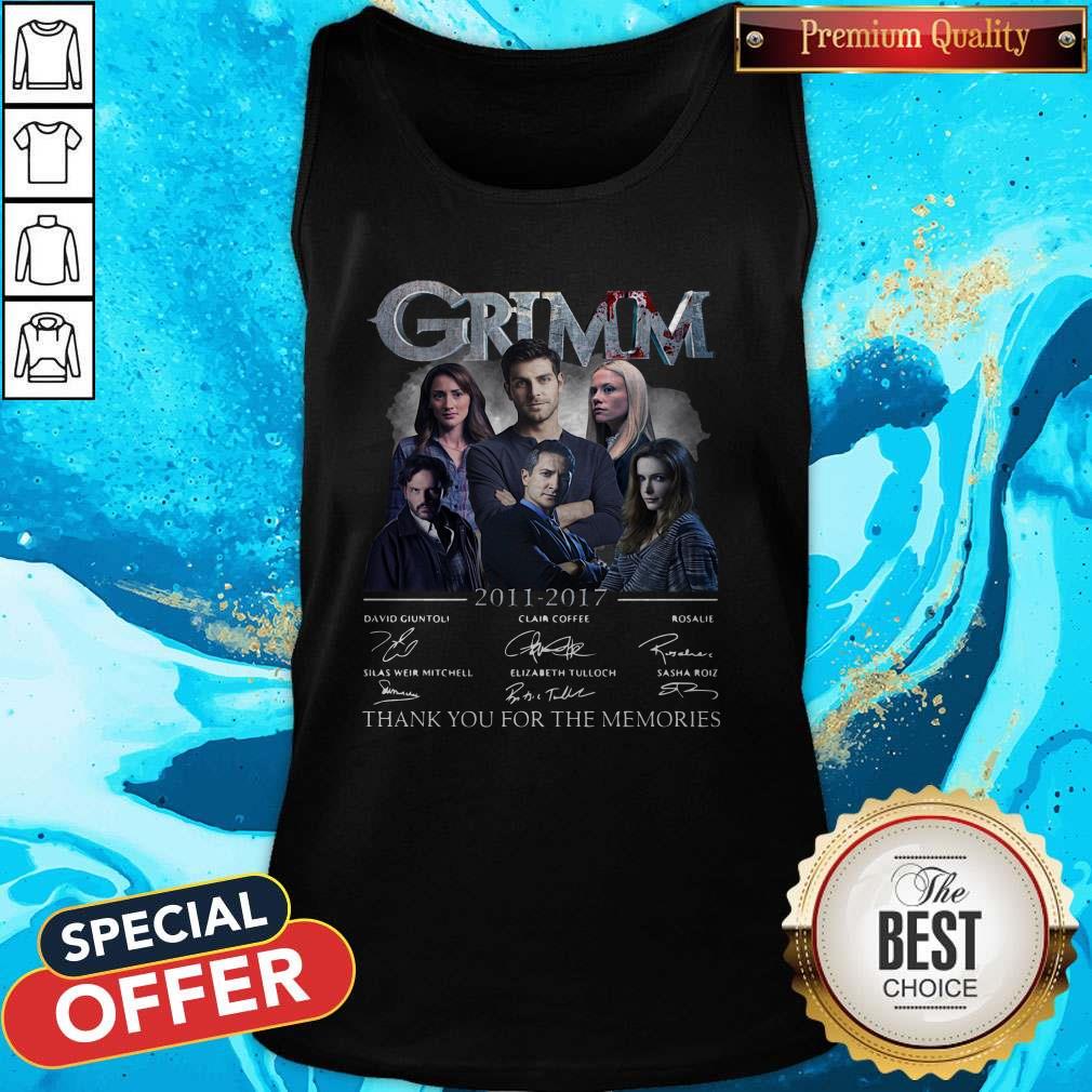 Original Grim 2011 2017 Thank You For The Memories Signatures Shirt - Image 4