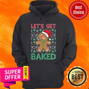 Alternative view of Awesome Let'S Get Baked Smoking Weed Christmas Shirt