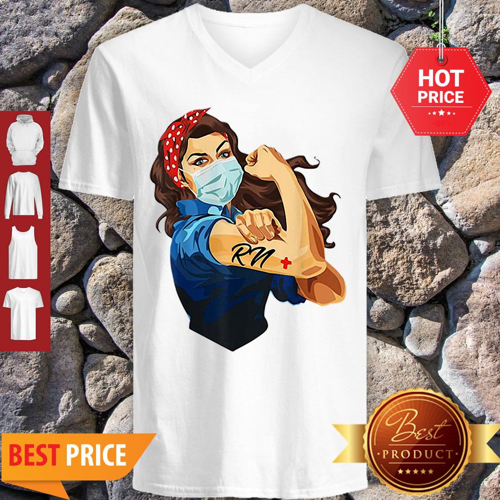 Perfect Strong Woman Tattoos RN Registered Nurse Shirt - Image 5