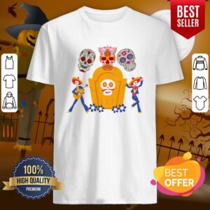 Dancing Skeletons And Sugar Skulls Dia De Los Muertos Day Dead Shirt