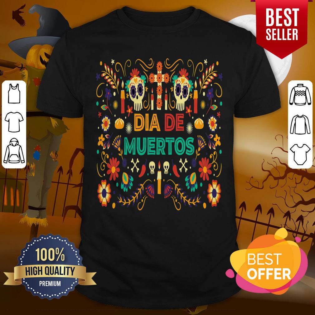 Candy Sugar Skull Day Of The Dead Dia De Los Muertos Shirt