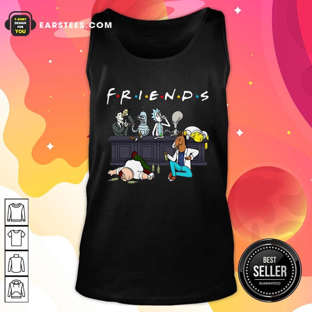 Nice Friends Rick Horse Drink Wine Reservoir Drinkers T-Shirt - Image 4