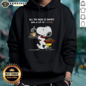 Alternative view of Cute All You Need Is Snoopy And A Cup Of Coffee T-Shirt