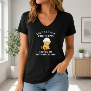 Alternative view of Nice Chicken They Are Not Chickens Theyre My Feathered Children Shirt