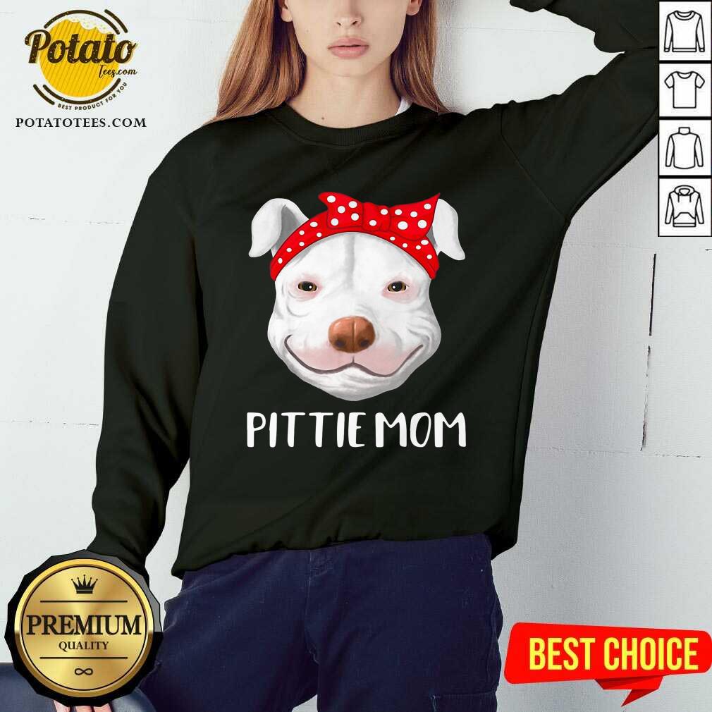 Pitbull Dog Lovers Pittie Mom Mothers Day Gift Shirt - Image 3