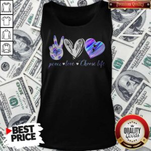 Alternative view of Peace Love Choose Life Mickey Mouse Shirt