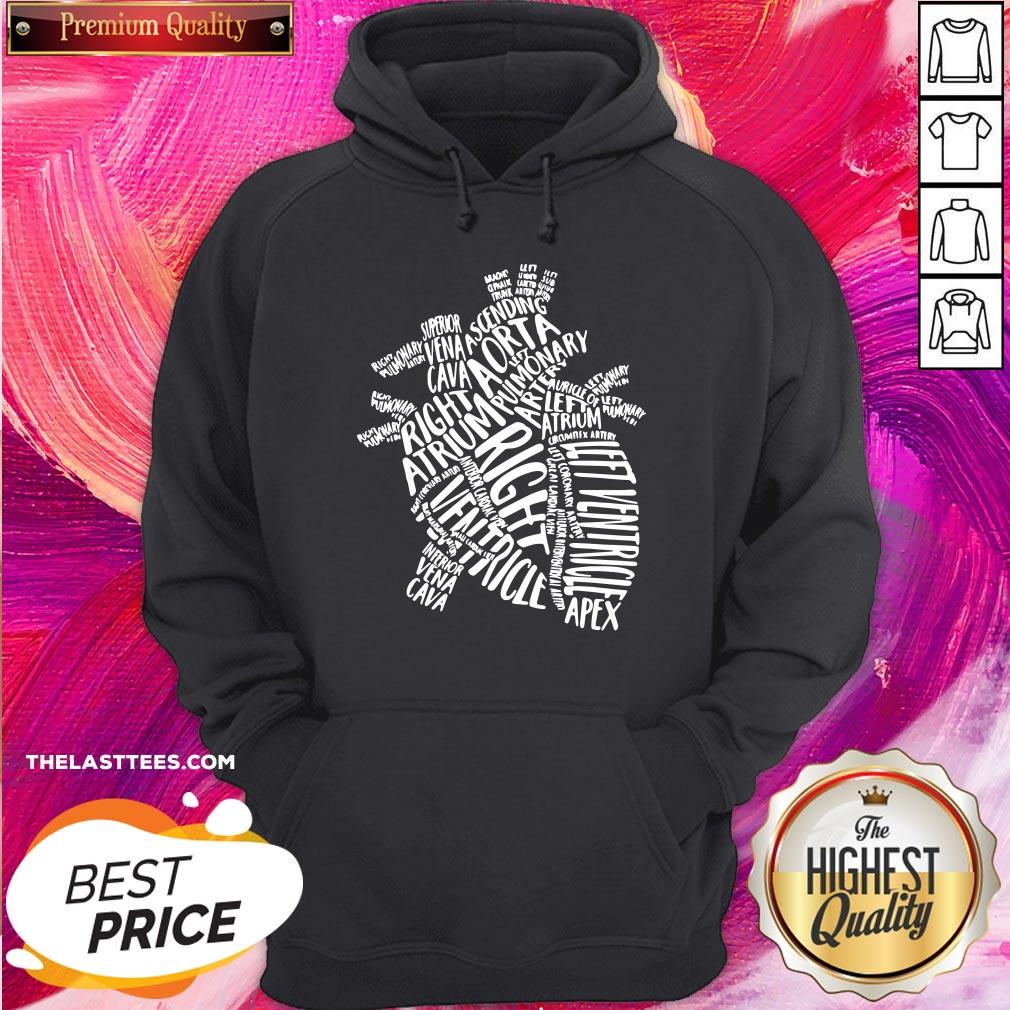 Hot Anatomical Heart Medical Parts Of Heart Anatomy Gift Essential Shirt - Image 5