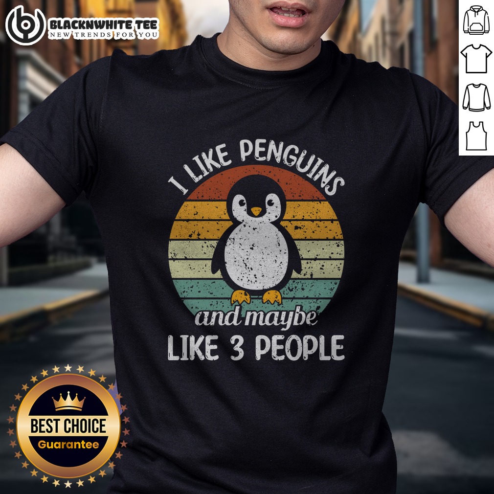 Nice I Like Penguins And Maybe Like 3 People Shirt
