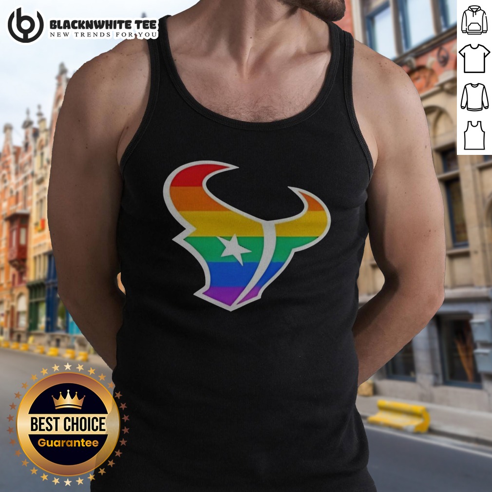 Original Houston Texans Pride Flag Logo NFL Football Team Sports Rainbow Logo Art Shirt - Image 5