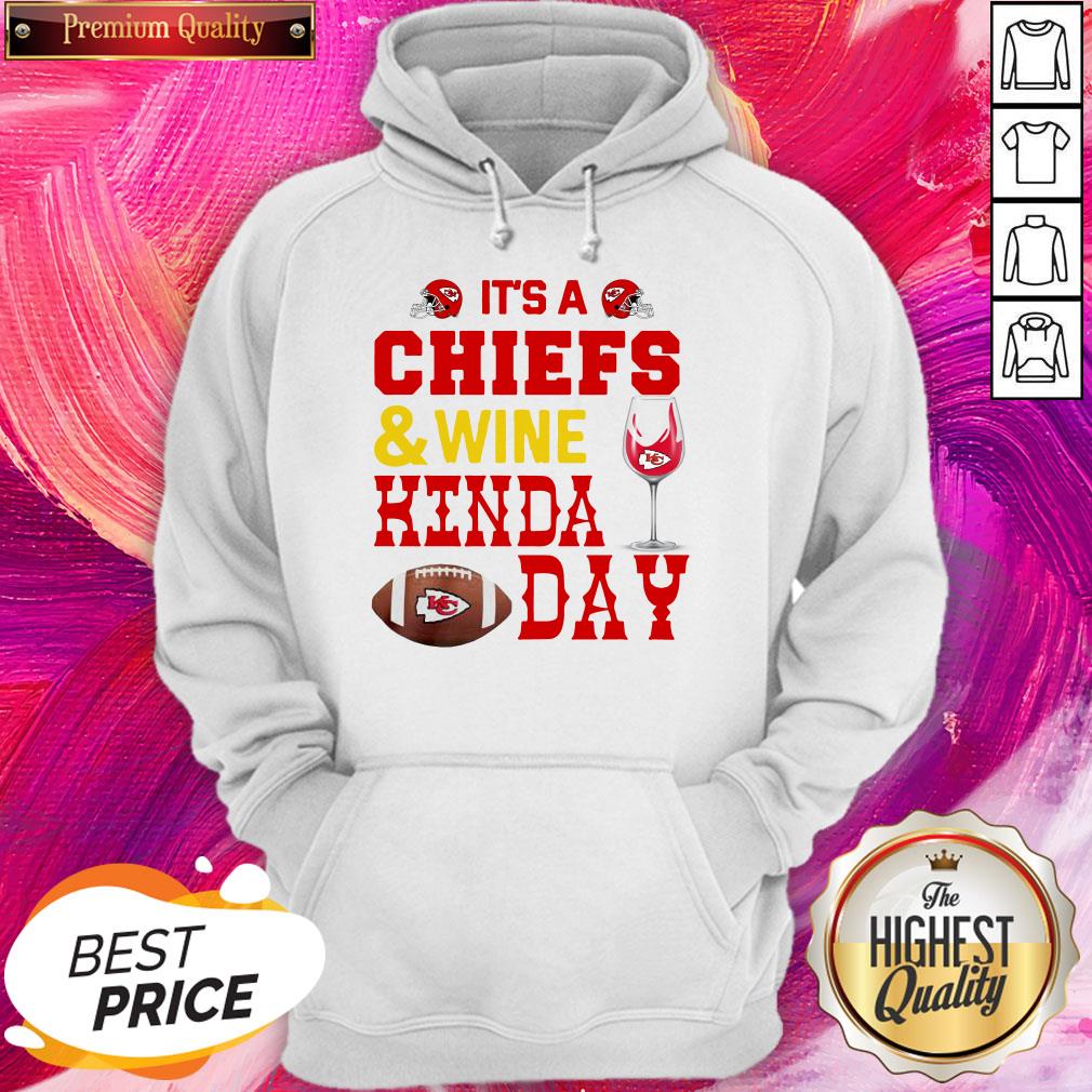 Wonderful It’s A Kansas City Chiefs And Wine Kinda Day Shirt - Image 5
