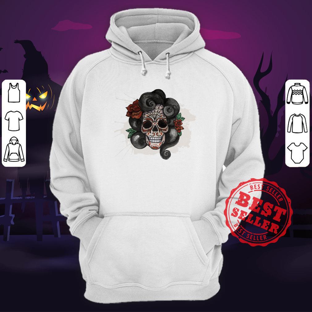 Dia De Muertos Woman Sugar Skull Shirt - Image 3