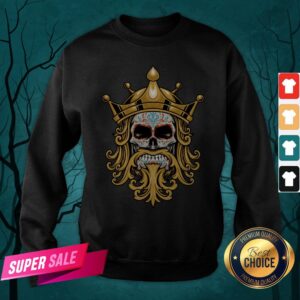 Alternative view of The King Sugar Skull Day Of The Dead Shirt