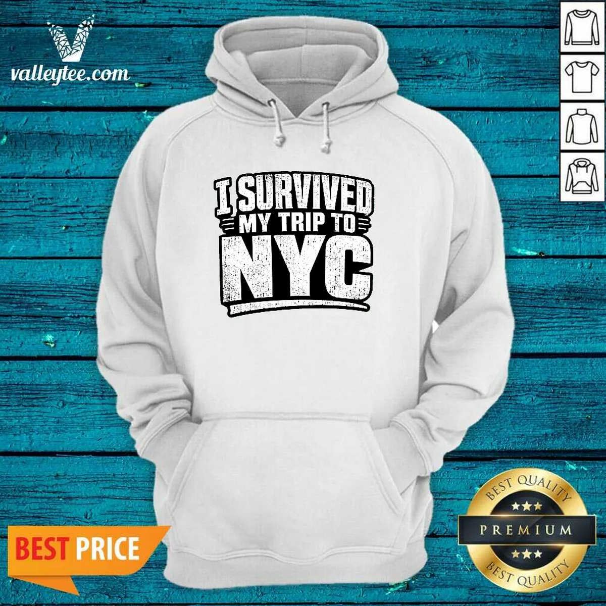 Good I Survived My Trip To NYC Silhouette Humor Shirt - Image 3