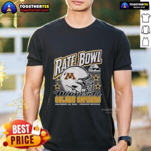 Premium Minnesota Golden Gophers 2025 Rate Bowl Phoenix Arizona Helmet T-Shirt