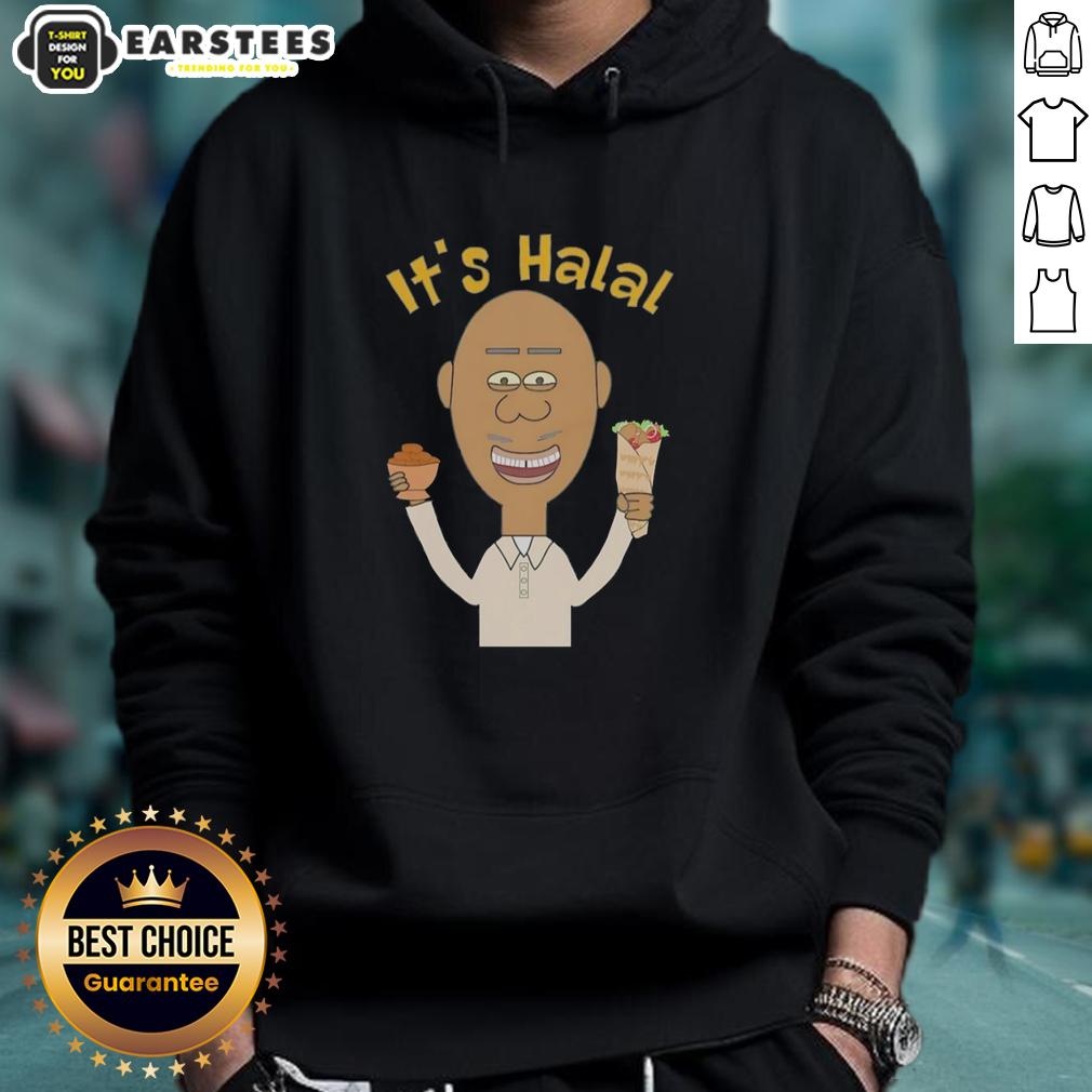 Good It's Halal Man Eating Dates Kebab Muslim Islamic Ramadan T-Shirt - Image 2