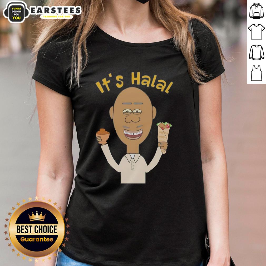 Good It's Halal Man Eating Dates Kebab Muslim Islamic Ramadan T-Shirt - Image 3