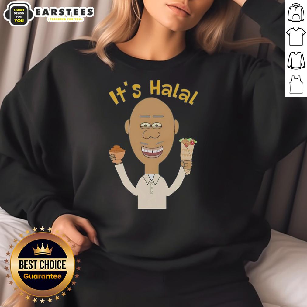 Good It's Halal Man Eating Dates Kebab Muslim Islamic Ramadan T-Shirt - Image 4