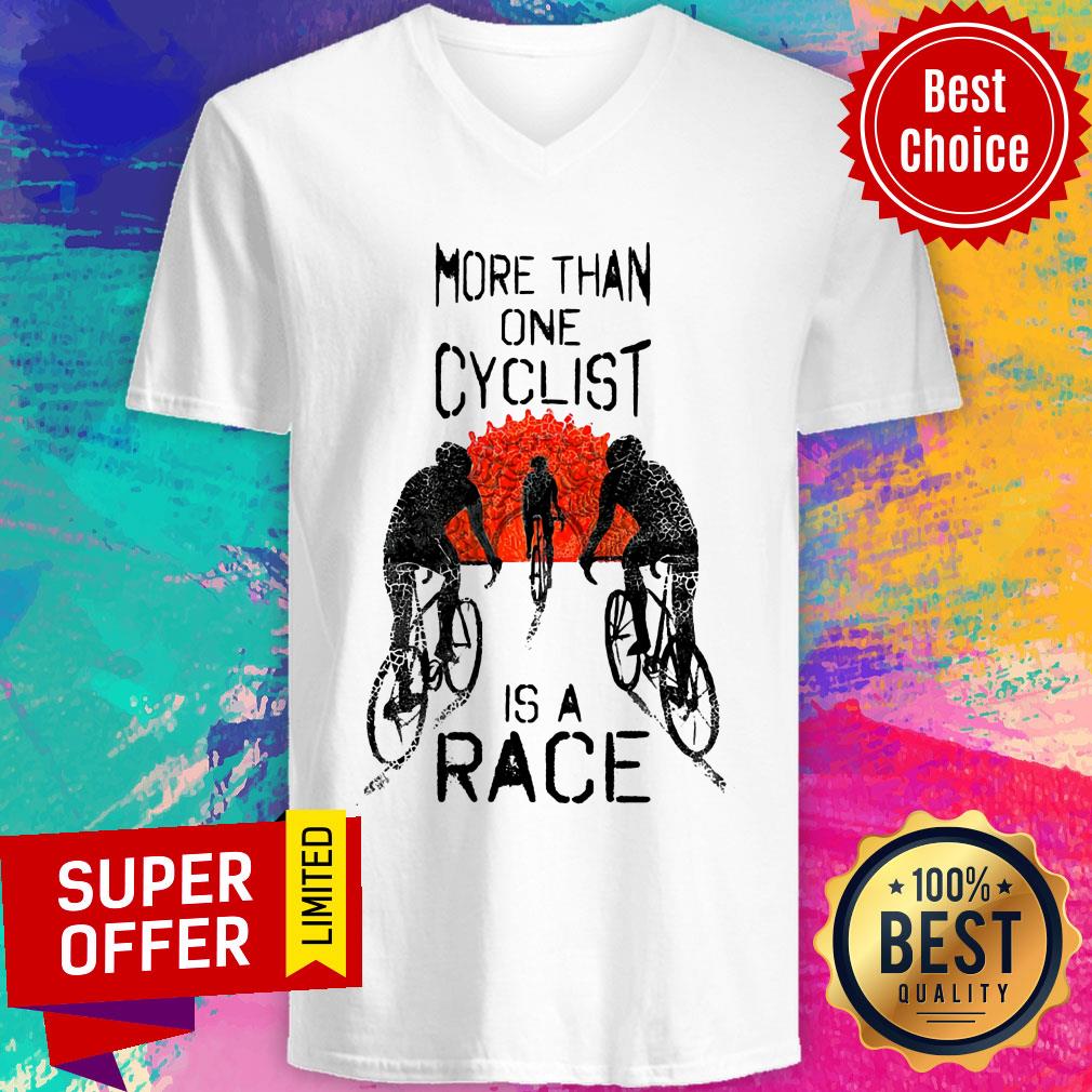 Cycling More Than One Cyclist Is A Race Shirt - Image 3