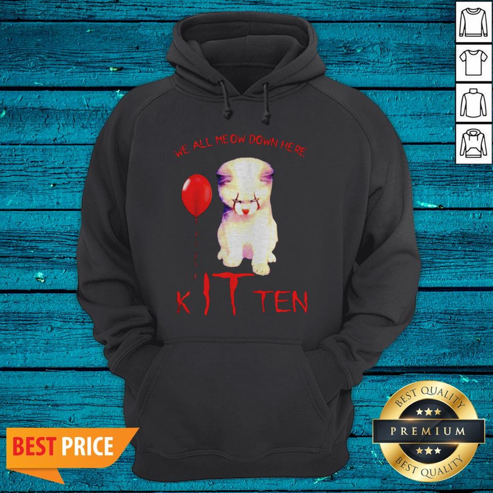 Top We All Meow Down Here Kitten Shirt - Image 2