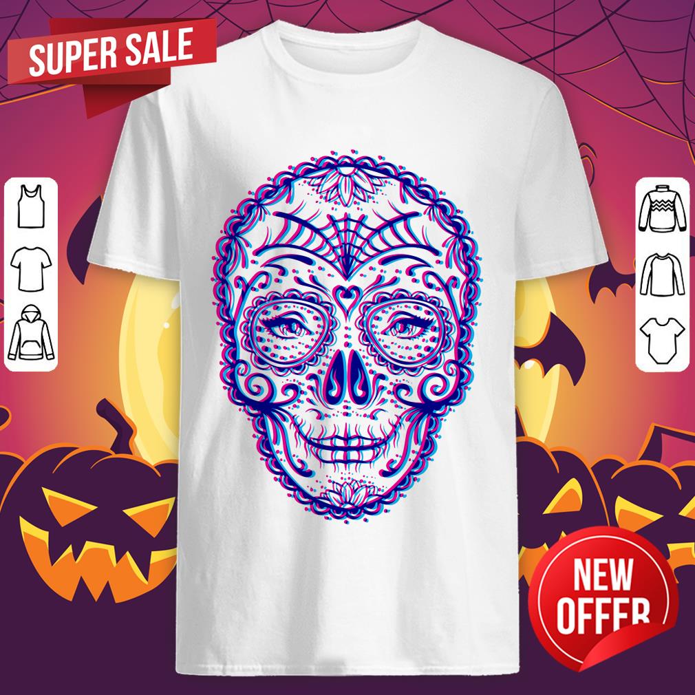 Eyes Sugar Skull Chromatic Day Of The Dead Muertos Shirt