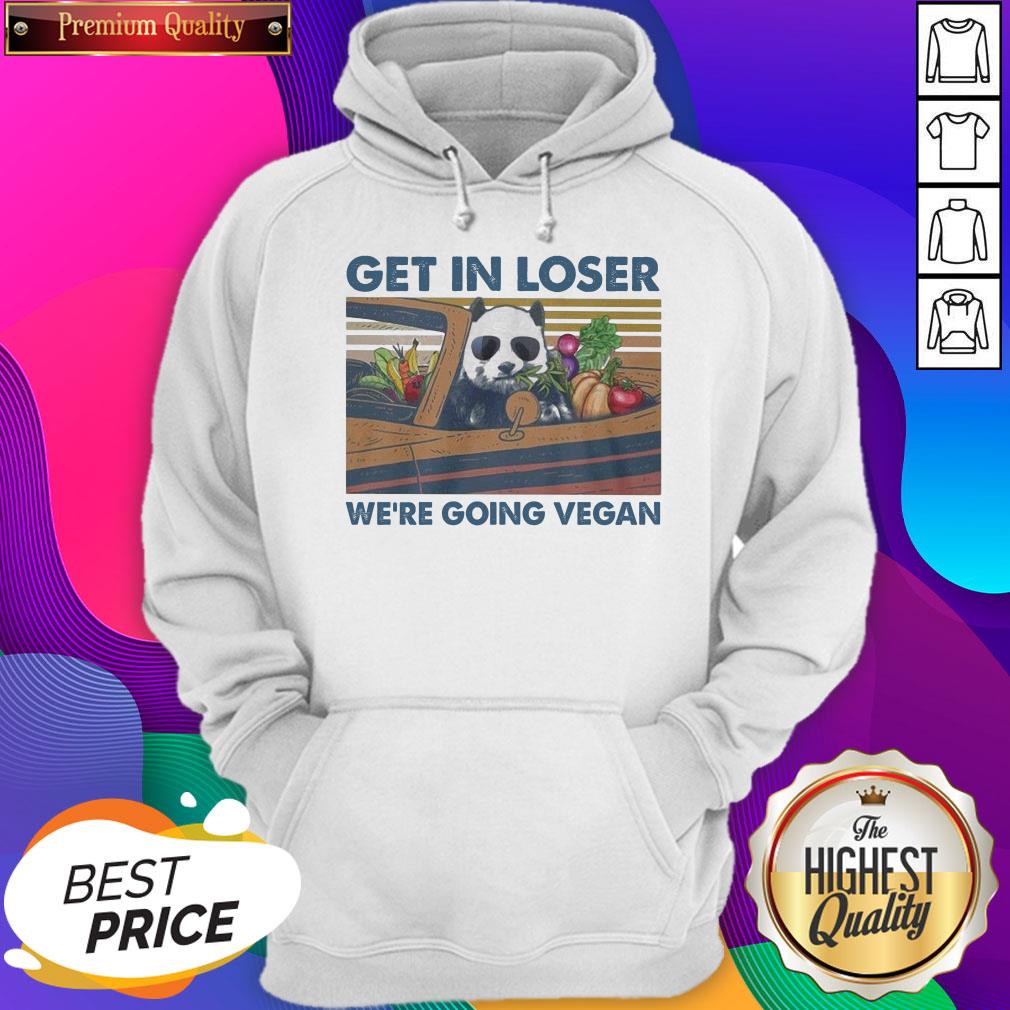 Hot Get In Loser We’re Going Vegan Vintage Shirt - Image 5
