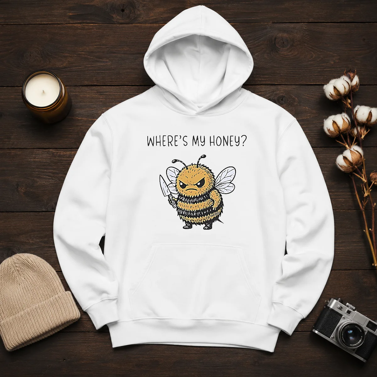 Premium Where'S My Honey Angry Bee With A Knife Shirt - Image 6