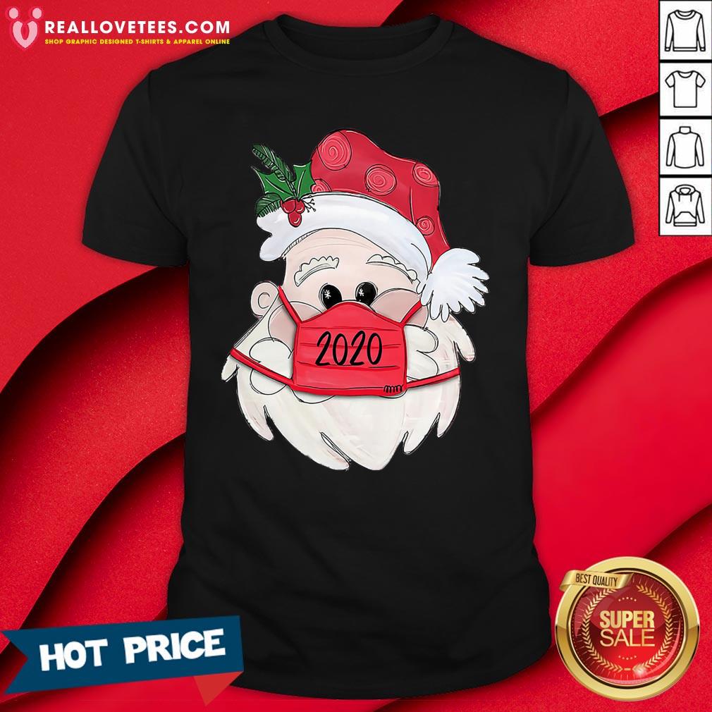 Sweet Satan Claus Face Mask 2020 Merry Christmas Shirt