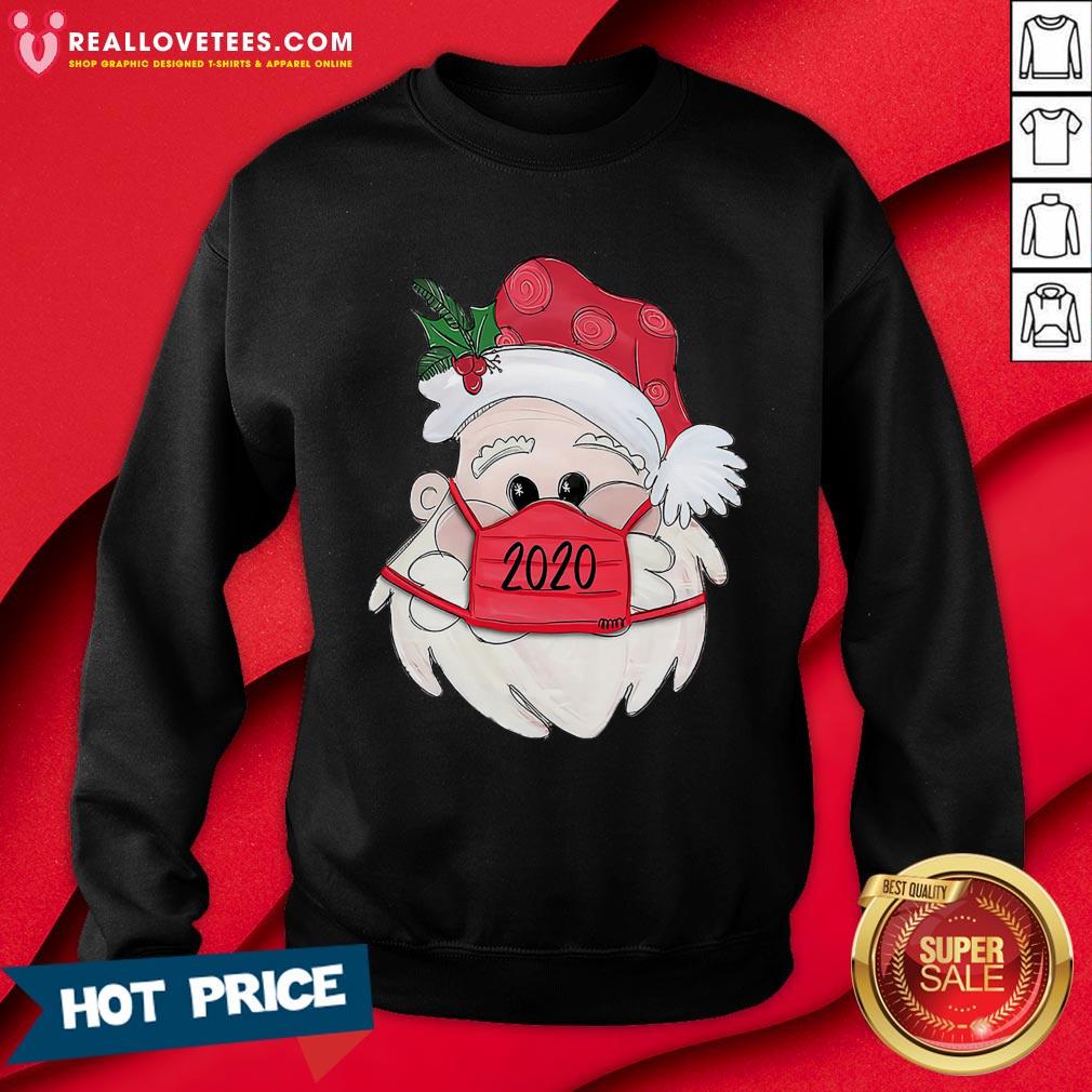 Sweet Satan Claus Face Mask 2020 Merry Christmas Shirt - Image 3