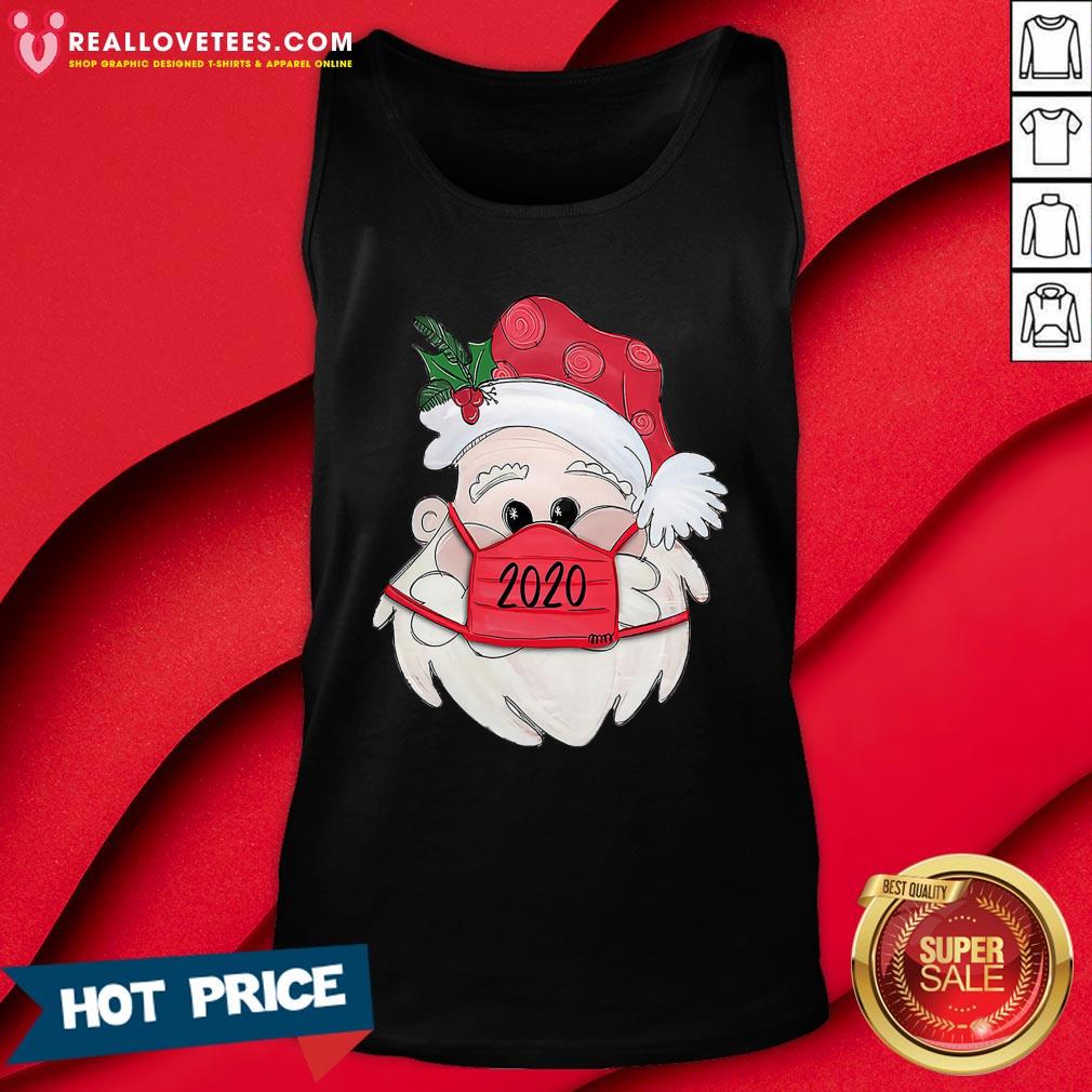 Sweet Satan Claus Face Mask 2020 Merry Christmas Shirt - Image 2