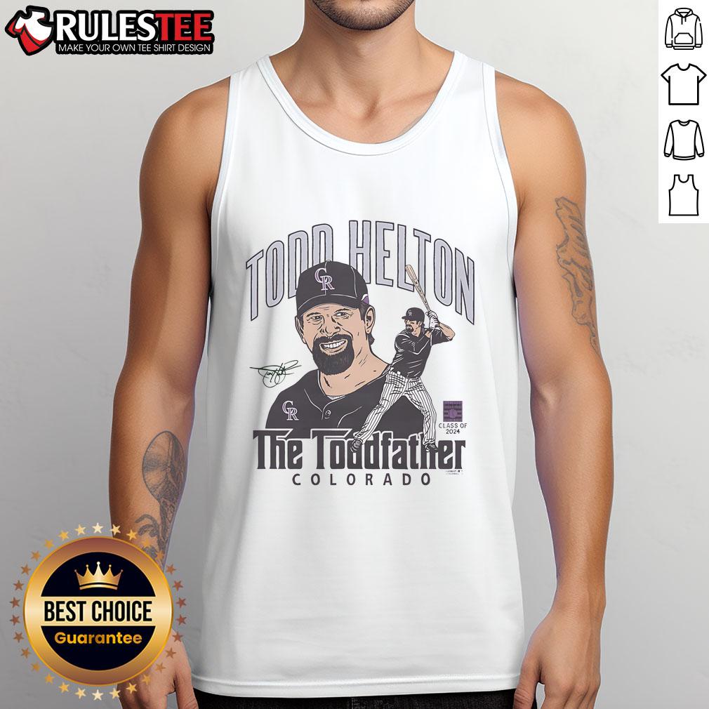 Awesome Rockies Todd Helton Toddfather Signature Class Of 2024 T-Shirt - Image 4