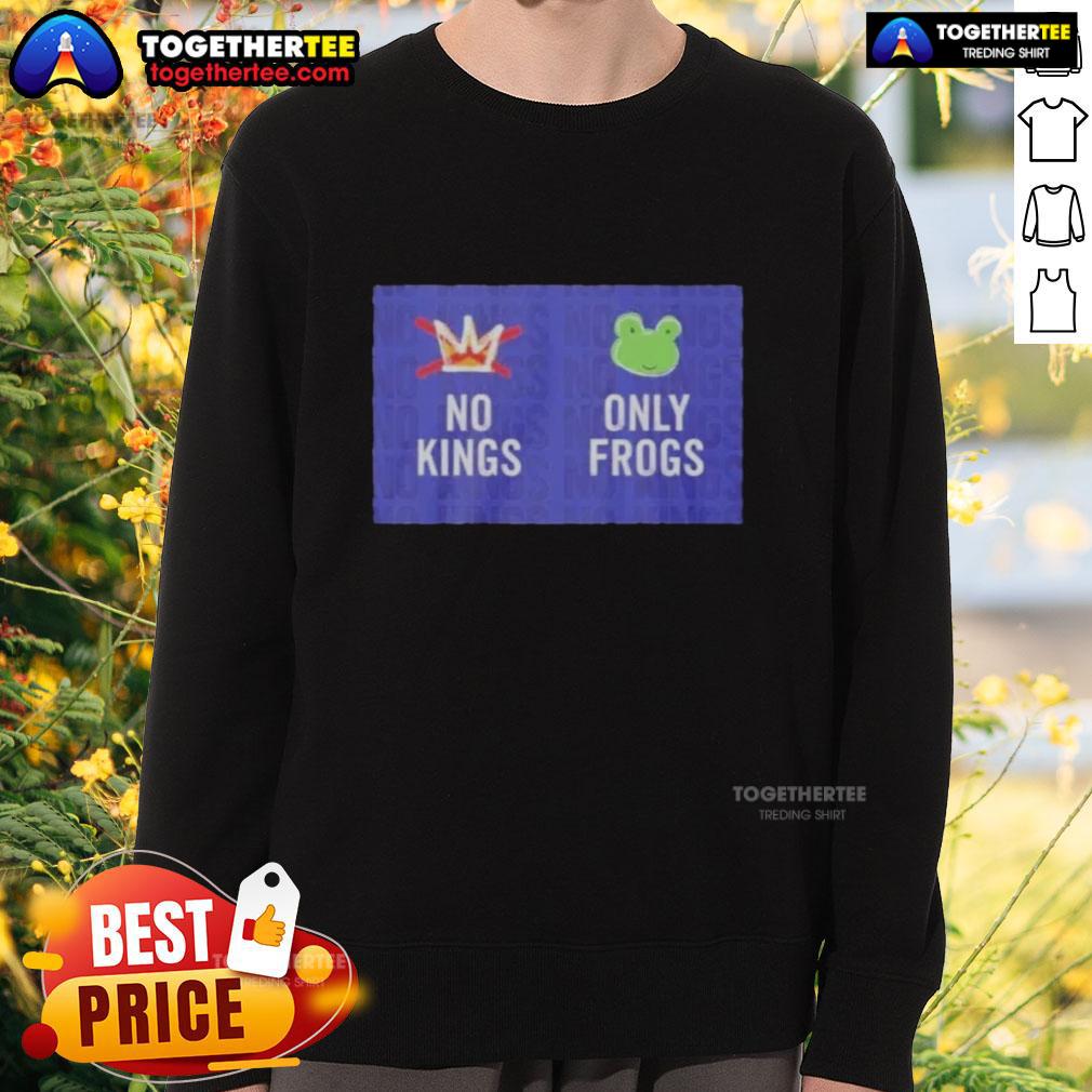 Good No Kings Only Frogs T-Shirt - Image 5