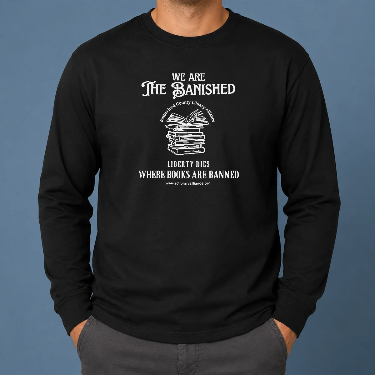 Pretty We Are The Banished Rutherford County Library Alliance Stack Of Books Shirt - Image 6